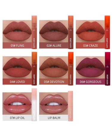 8 Pcs Matte Liquid Lipstick Set | Long-Lasting Waterproof Lip Gloss & Balm | Beauty Glazed Lip Cosmetics for Women - Buy Online on GoSupps.com