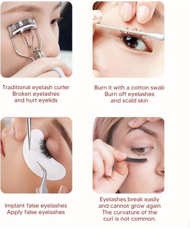 Heated Eyelash Curler - USB Rechargeable Lash Curler with 2 Heating Modes for Perfect Makeup - Ideal Gift for Women (White - Buy Online on GoSupps.com