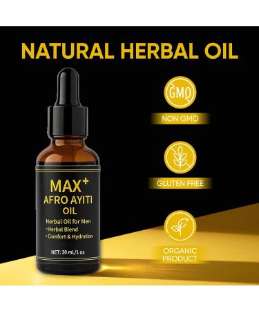JOKODOMUS Max+ Afro Ayiti Oil for Men Natural Herbal Formula (1) - Buy Online on GoSupps.com