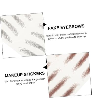 FRCOLOR 16 Pcs Imitation Eco Eyebrow Sticker Beauty Kit Fake Eyebrow False Eyebrows Cosmetics 3d Make up 1 count (Pack of 1) Assorted Colorx2pcs - Buy Online on GoSupps.com