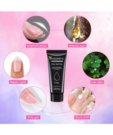 Complete Poly Gel Nail Kit - 10 Colors UV Lamp & Accessories for DIY Manicure | Perfect Gift for Beginners & Home Use - Buy Online on GoSupps.com