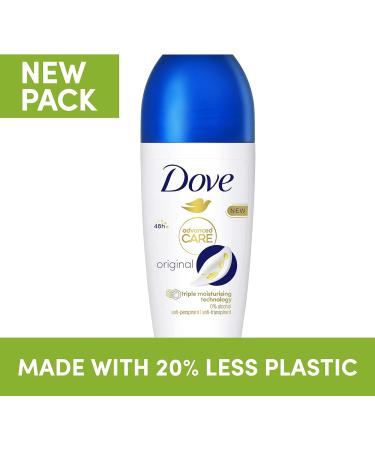 Dove Advanced Care Original Anti-perspirant Deodorant Roll-On - 48hr Protection, 50ml - Buy Online on GoSupps.com