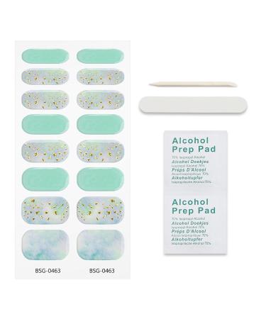 JMEOWIO Glitter Green Nail Foil Gel - Self-Adhesive UV Curing Nail Stickers for Stunning Nail Designs - Buy Online on GoSupps.com