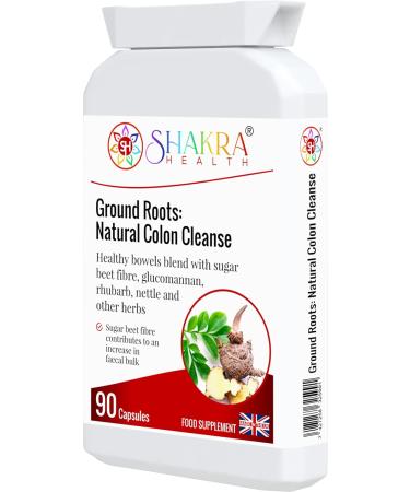 Ground Roots: Natural Colon Cleanse. Strong Colonic Flush Herbal Blend for Deep Bowel Gut Health Intestinal Congestion Constipation & Support | Shakra Health - Buy Online on GoSupps.com