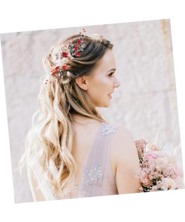 Beaupretty Rhinestone Hair Clips Womens Headpiece Rhinestone Headpieces for Women Rhinestone pin Bridal Accessory Girls Hairpin Bride Accessory Miss Piece Metal Hair Comb Clips - Buy Online on GoSupps.com