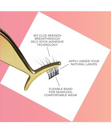 KISS imPRESS Press-On Falsies Eyelash Clusters Kit - Natural Black, Fuss-Free with Invisible Band - 24 Hours Flawless Wear, No Damage or Sticky Residue - Quick & Easy Application for Gorgeous Look - Buy Online on GoSupps.com