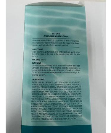 Buy Beyond Angel Aqua Moisture Toner | Vegan Korean Skincare for Sensitive Skin | Hydrating & Soothing | 16.9 fl oz - Buy Online on GoSupps.com