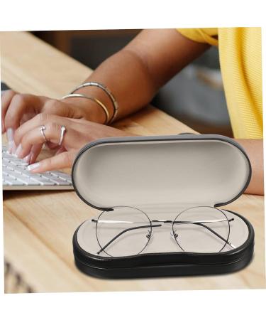 Healvian 2-in-1 Double-Layer Glasses Case Stylish PU Storage Box for Outdoor Travel - Brillenetui & Glasses Holder in Rosa - Buy Online on GoSupps.com