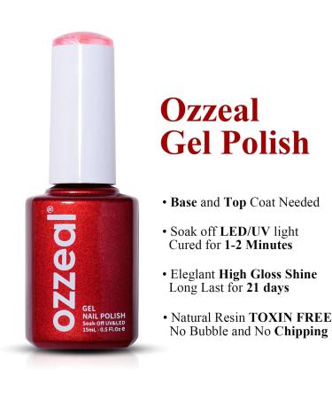 Ozzeal Jelly Gel Nail Polish 15ML Pink Glitter Nail Polish Gel Translucent Sheer Spring Summer Nail Glitter Gel Polish Soak off UV LED Light for Nail Art DIY Manicure Jelly-pink Glitter Strip - Buy Online on GoSupps.com