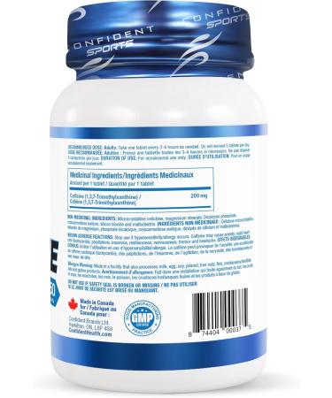 CONFIDENT SPORTS CAFFEINE 200 mg - 250 Tablets - Buy Online on GoSupps.com