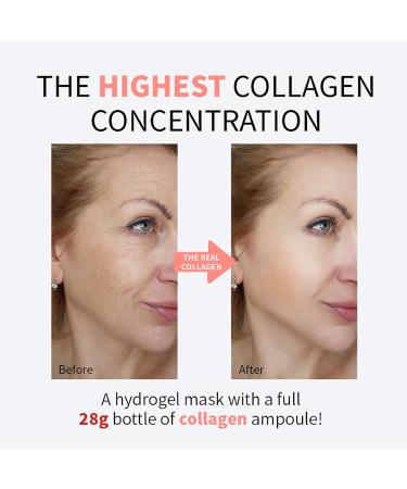 Bio-Collagen Face Hydrogel Mask - Overnight Korean Anti-Wrinkle Lifting & Firming Treatment | Pore Minimizing Collagen Mask - Buy Online on GoSupps.com