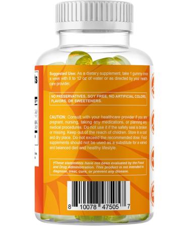 Vitamatic Sugar Free Vitamin D3 50,000 IU Weekly Supplement - 120 Pectin Based Gummies - Vitamin D Capsules for Bones, Teeth, and Immune Support (50000 IU) - 2 Pack - Buy Online on GoSupps.com