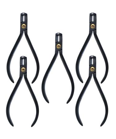 Limited Edition 5 Piece Black Coated Color TC Distal End Cutter Hold & Cut Hard and Soft Wire Orthodontic Instruments