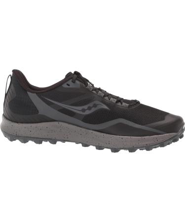 Saucony Men's Peregrine 12 Trail Running Shoe 10.5 - Black/Charcoal - Buy Online on GoSupps.com