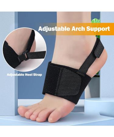 Dukars Arch Support for Women - Plantar Fasciitis Relief Orthotic Compression Wrap for Foot Pain High Arches & Flat Feet Heel Fatigue (Black - Buy Online on GoSupps.com