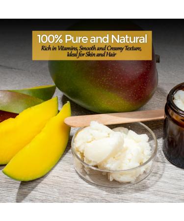 Pure 1lb Mango Butter | Natural Skin & Hair Moisturizer | Shop Internationally - Buy Online on GoSupps.com
