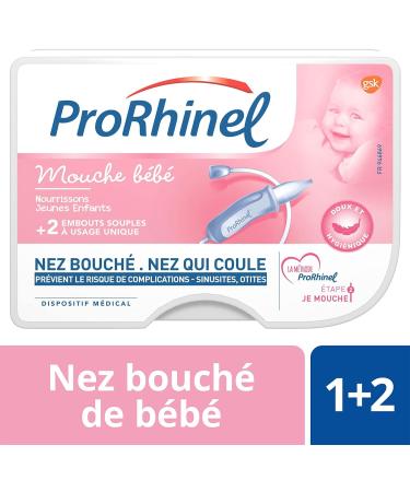 Prorhinel Baby Nasal Aspirator with Soft Tips + 2 Extra Tips - Buy Online on GoSupps.com