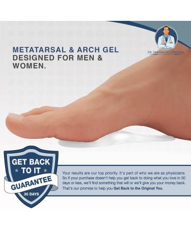 Dr. Frederick's Original Self-Adhesive Metatarsal and Arch Support Gel Pads (Large) - 2 Pieces - Ball of Foot Cushions for Plantar Fasciitis - W8.5-11.5 | M7.5-11 - Buy Online on GoSupps.com