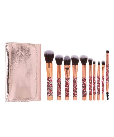 Makeup Brushes Set Soft Bristles & Portable Cosmetics Tool Kits for Makeup Eye Shadow Blush Eyebrow with Storage Bag