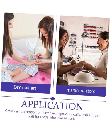 Mikinona 1 Set Nail Patch Manicure Supply French Decor Nail Embellishments Fake Nail Tips Nails Decoration Salon Diy Nail Decor Nail Salon Supplies Plastic X4 Nail Piece Pink Full Coverage - Buy Online on GoSupps.com