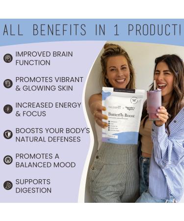 Philosophie Butterfly Boost Superfood Blend - Plant-Based Adaptogen with Butterfly Pea Flower Ashwagandha & Maca Root for Enhanced Brain Function Energy & Digestion - Shop Internationally - Buy Online on GoSupps.com