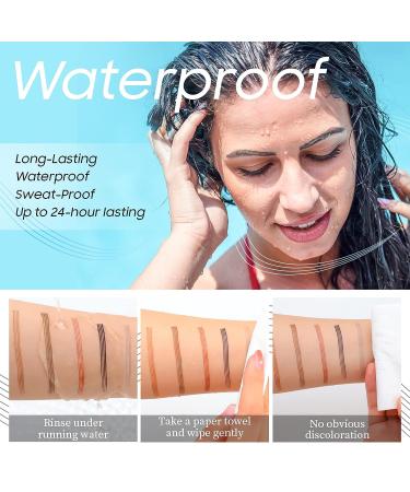 Long-Lasting Waterproof Dark Brown Eyebrow Microblading Pen for Effortlessly Natural Brows - Buy Online on GoSupps.com