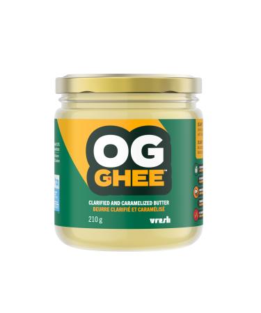 OG GHEE | 210g | Hormone and Antibiotic Free Clarified Butter Caramelized Flavour Keto and Paleo Friendly Gluten Free Lactose and Casein Free Carnivore Clarified Butter 210g