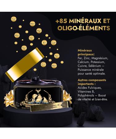 Shilajit | Pure Shilajit | Purified Organic Himalayan Shilajit | Rich in Fulvic Acid Highly Concentrated | Premium Quality 100% Pure | Non-GMO | Laboratory Tested | Graduate Spoon Free - Buy Online on GoSupps.com