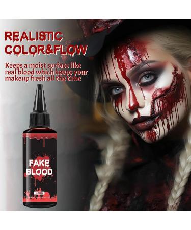  Generisch Halloween Blood - 50ml of artificial Halloween blood for people - Costume accessory for content creators - For makeup artists films themed events haunted houses balls - Buy Online on GoSupps.com