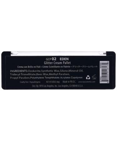 NYX Cosmetics Glitter Cream Palette - Eden | 0.33 oz - Shop Internationally | Best Price & Fast Shipping - Buy Online on GoSupps.com
