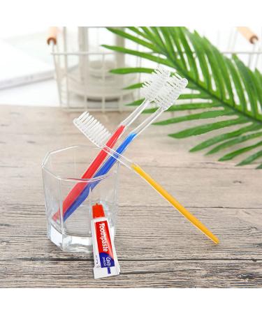 200pcs Disposable Toothbrushes with Toothpaste - Assorted Colors - Buy Online on GoSupps.com