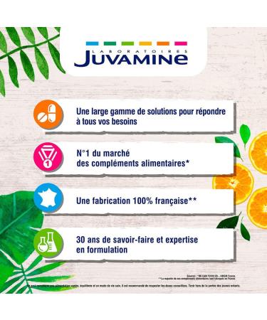 JUVAMINE - Vitamin C & Magnesium - Helps reduce fatigue - Participates in the normal functioning of the immune and nervous system - 30 Chewable Tablets - Buy Online on GoSupps.com