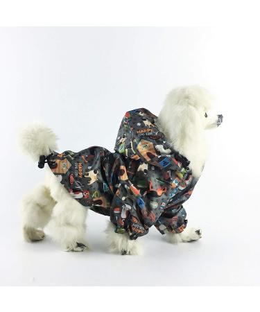 Small Pet Waterproof Rain Jacket Hoodie, Pink (S Length 12) - Dog & Cat Raincoat - Buy Online on GoSupps.com
