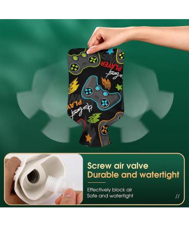 Colorful Plush Hot Water Bottle with Cover - Fun Hand Warmer for Adults & Kids | 26.5x15.3cm - International Shipping Available! - Buy Online on GoSupps.com