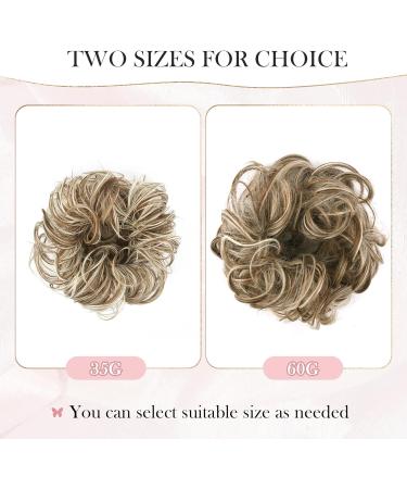 Vlasy Messy Bun Hair Piece Curly Wavy Scrunchies Extensions Chignon Accessory Updo - 35g F12/613 - Buy Online on GoSupps.com