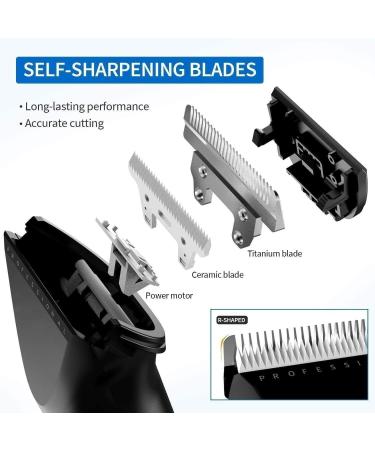 YQYBF Hair Clippers for Men + Cordless Trimmer Kit Professional Hair Cutting Kit Trimmer Barbers Men Women Kids Clipper Set Cordless Rechargeable Grooming Kit - Buy Online on GoSupps.com