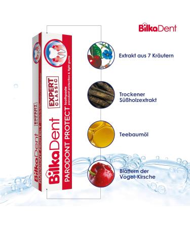 BilkaDent Expert Parodont Protect Toothpaste - 75 ml for Gingivitis Prophylaxis Bleeding Gums & Strong Teeth - Buy Online on GoSupps.com
