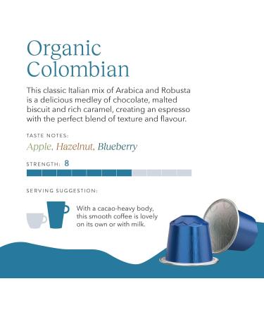 CRU Kafe Colombian Coffee Pods Nespresso Compatible 160 Aluminium Capsules Fruity Chocolatey and Nutty Coffee 10 count (Pack of 16) - Buy Online on GoSupps.com