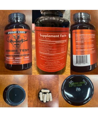 Prime Labs Prime Test Pro - Testosterone Supplement for Men - Test Vitality & Energy Booster - with Ashwagandha PrimaVie Shilajit Extract & DIM - 60 Capsules 60 Count (Pack of 1) Prime Test Pro - Buy Online on GoSupps.com