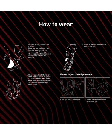 ZOYER Recovery+ 17 Pro Walker Boot with Dual Pumps - Medium Size Air Cam Fracture Boot for Universal Fit on Left or Right Foot - Buy Online on GoSupps.com
