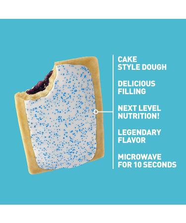 Legendary Foods Blueberry Tasty Pastry 20g Protein Bar | Low Carb, Gluten Free, Keto Friendly | High Protein, No Sugar Added Snacks | On-The-Go Breakfast | 2.2oz (Pack of 8) - Buy Online on GoSupps.com