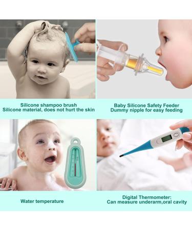 Baby Grooming Kit 25 in 1: Electric Nail Trimmer Set & Healthcare Essentials for Newborns, Infants, Toddlers - Blue Shower Gift Set (0-3 Years+) - Buy Online on GoSupps.com