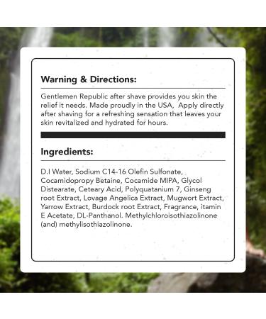 Buy Gentlemen Republic 4oz Skin Soothing & Toning Hydrating After Shave - International Shipping Available - Buy Online on GoSupps.com