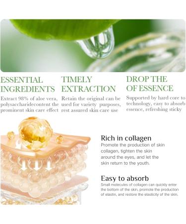 Aloe Vera Eye Patches for Dark Circles - Collagen under Eye Mask - Eye Bags Remover - Lasting Moisturizing - Relieves Dry Eyes - Eye Care Products - Buy Online on GoSupps.com