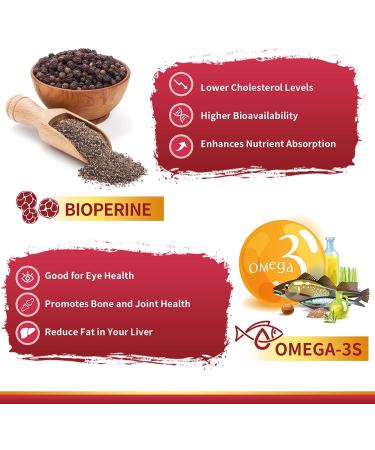 CoQ10 200mg Softgels with PQQ, BioPerine & Omega-3 | 120 Servings | High-Absorption Coenzyme Q10 Supplement | Powerful Antioxidant for Heart Health & Energy | 120 Count - Buy Online on GoSupps.com