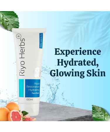 PRZX Aqua Restoration Face Wash | Hydrating Foaming Cleanser with Grapefruit & Moringa Extracts | Sulfate-Free 100ml - Buy Online on GoSupps.com