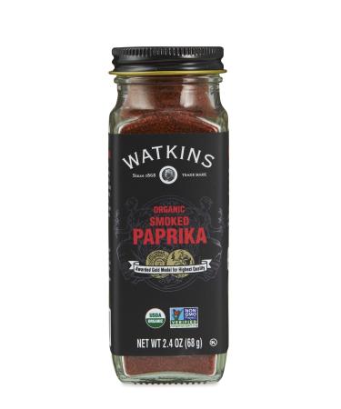 Watkins Gourmet Organic Spice Jar, Smoked Paprika, 2.4 oz. Bottle, 3-Pack Organic Smoked Paprika 2.4 Ounce (Pack of 3)