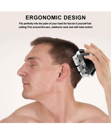 KEMEI Hair Clipper for Self-Haircut Circular Blade Quick Cut Hair Clippers Portable Cordless Electric Trimmer USB Rechargeable Wireless Clipper for Hair Cut with LCD Display km-887 Silver - Buy Online on GoSupps.com