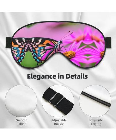 Buy Floral Butterfly Double-Sided Sleep Eye Mask | Comfort Soft Blindfold with Adjustable Strap - Block Out Light - Buy Online on GoSupps.com