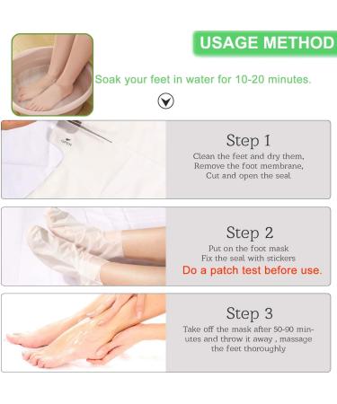 CGBOOM 5 pairs of foot masks foot masks caring calluses and dead skin removal foot mask antiaging exfoliating foot peeling spa for women and men classic rose style - Buy Online on GoSupps.com